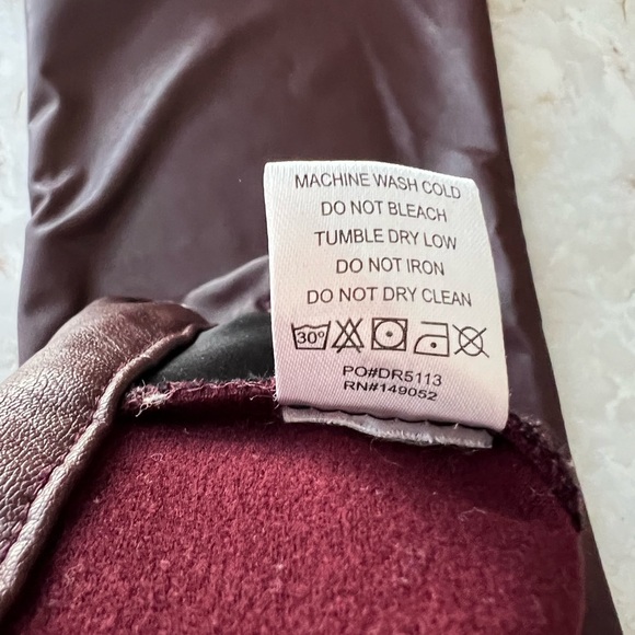 Fashion Nova Julia Faux Leather Chocolate Trouser Pants size Medium - Picture 8 of 13